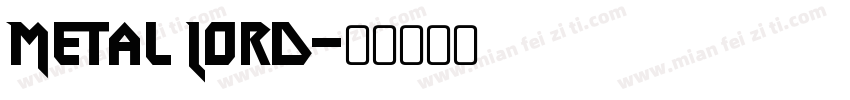Metal Lord字体转换